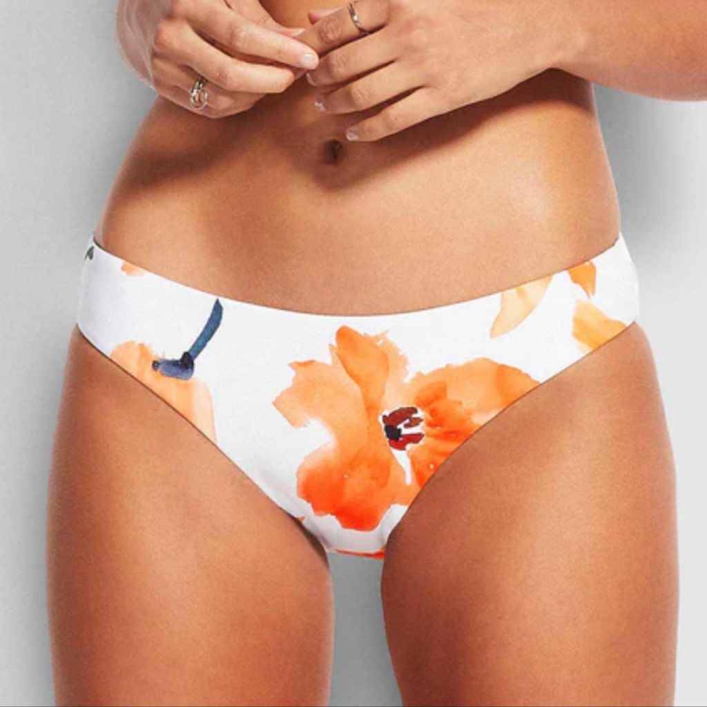 Seafolly Hipster Floral Bikini Bottoms Size 16